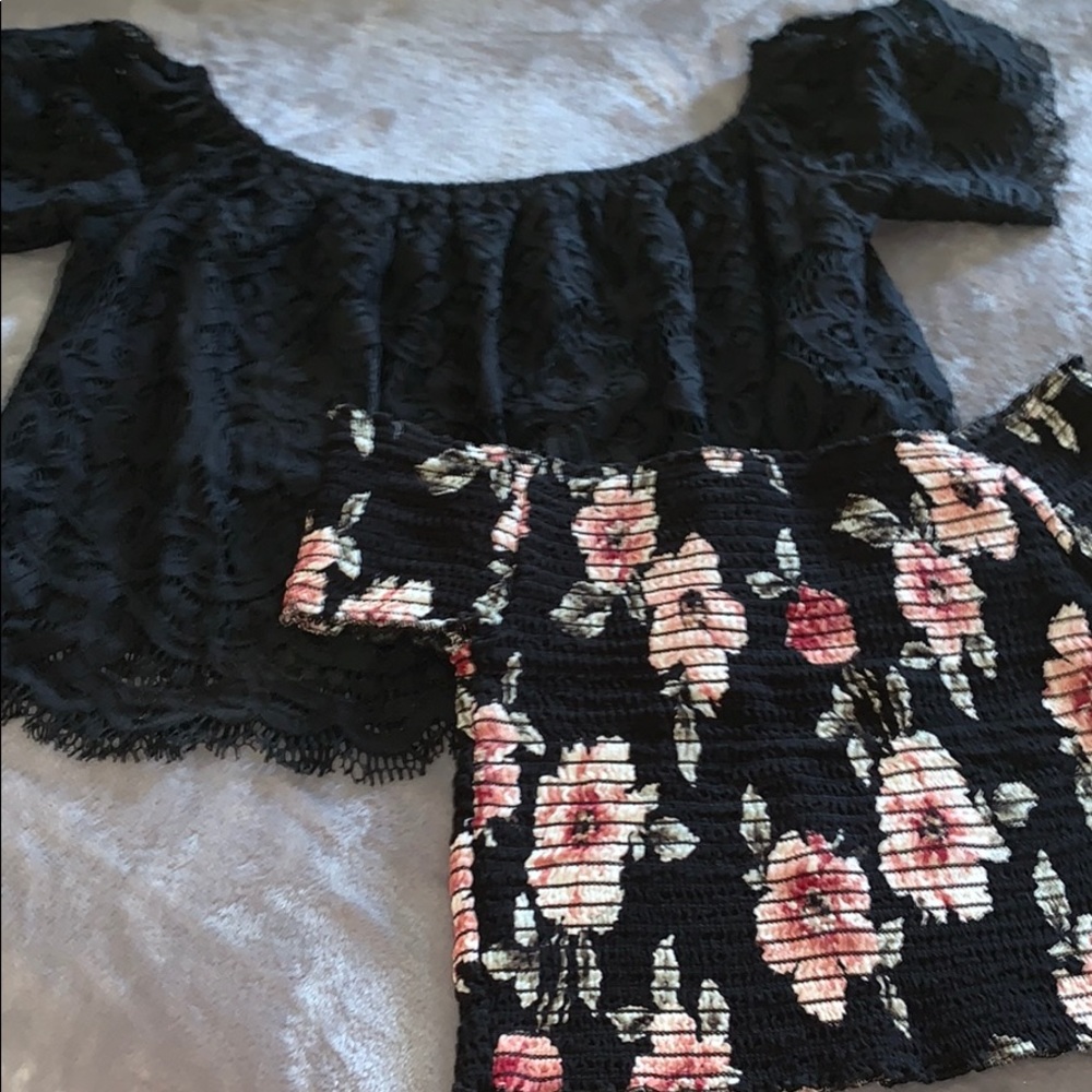 Off the shoulder shirt bundle.
